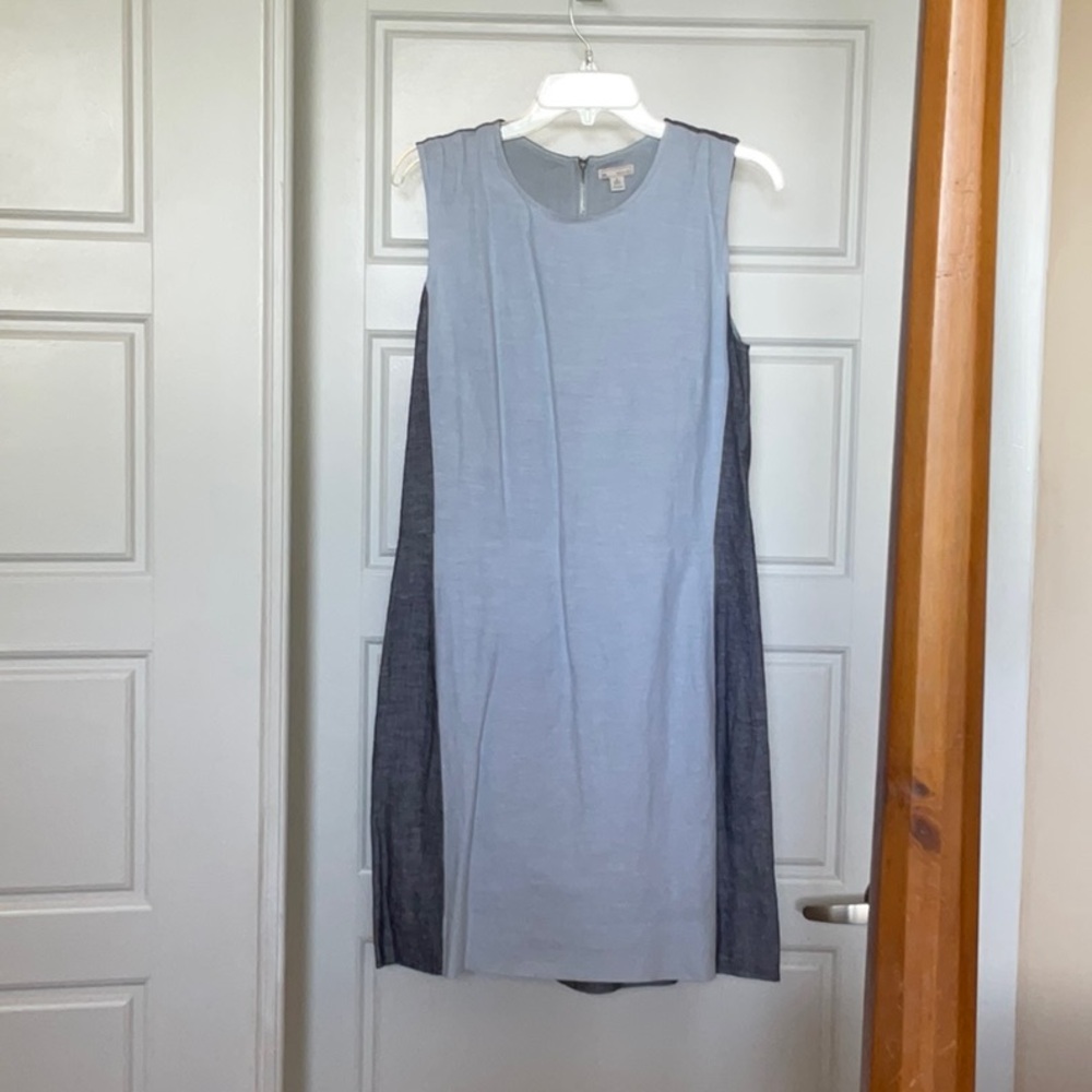 GAP Women's Mini Dress - Light Blue and Dark Gray